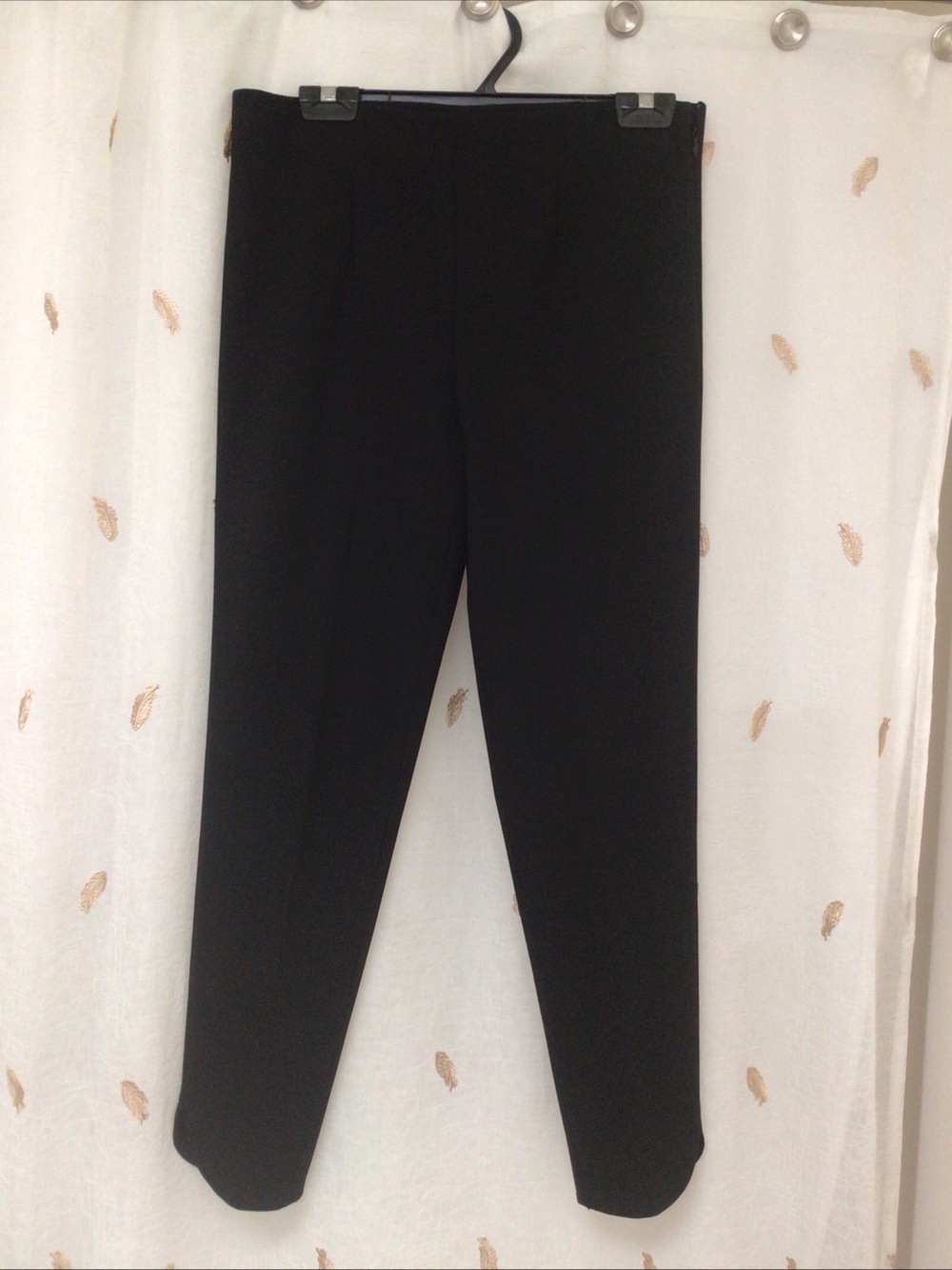 Ming Wang Black Ankle-Length Pull-On Ponte Pants